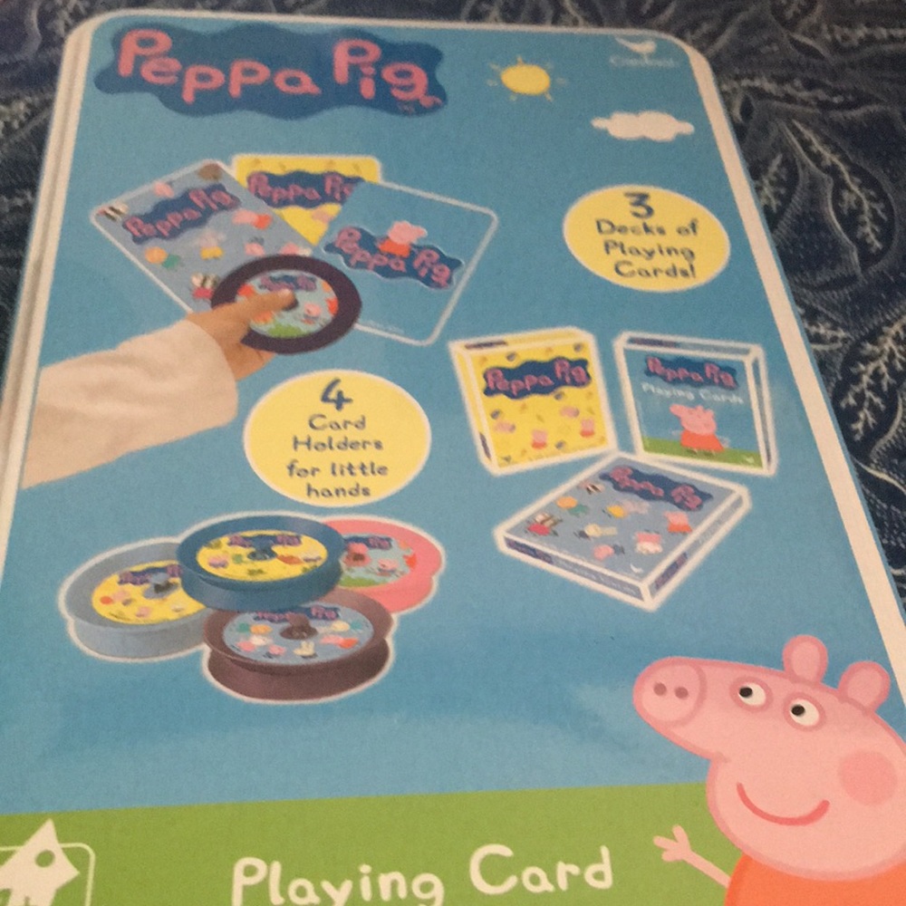 Peppa Pig Games 3 Deck of Cards 4 Holders Instructions